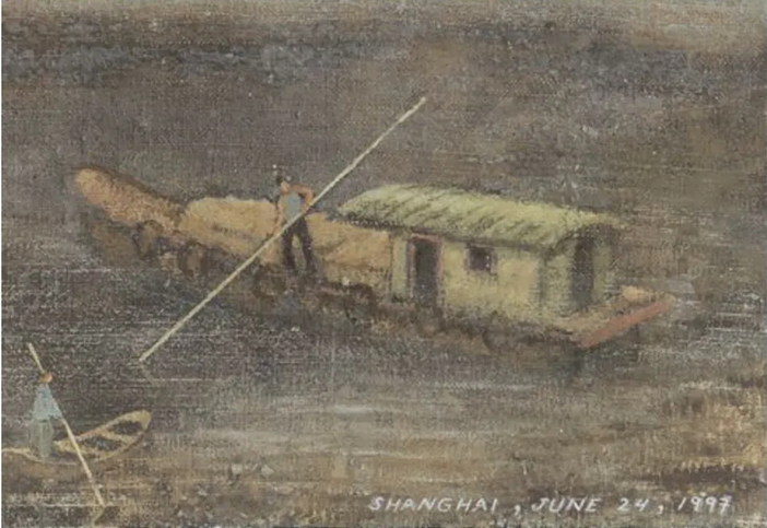 Francis Alÿs, Detail of Shanghai, June 24, 1997 (1997)